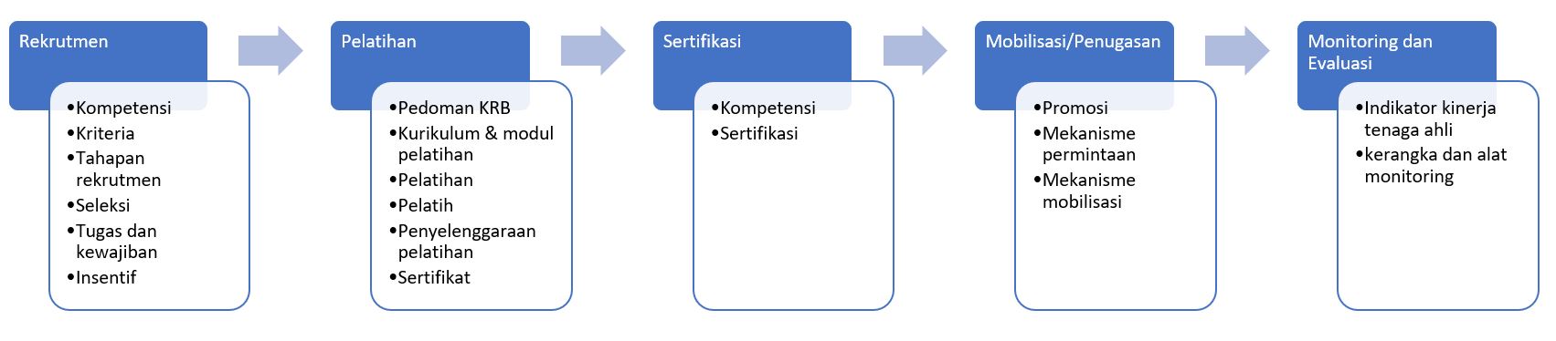 5 komponen pengelolaan tenaga ahli kajian risiko bencana BNPB